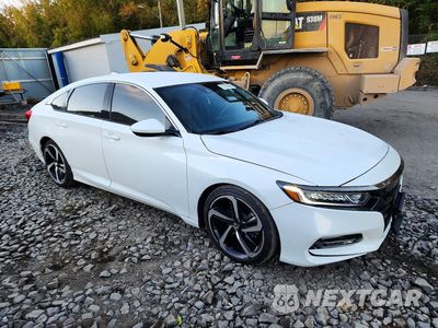 Czwarte zdjęcie samochodu z boku: 2020 HONDA ACCORD SPORT VIN:1HGCV1F3XLA107336 - miniatura