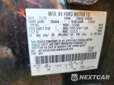 Zdjęcie 13 z 13 samochodu: 2011 FORD EDGE SE VIN:2FMDK3GC5BBA56350 - miniatura