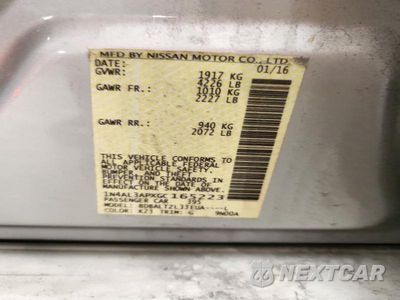 Zdjęcie 12 z 12 samochodu: 2016 NISSAN ALTIMA 2.5 SL VIN:1N4AL3APXGC165223 - miniatura