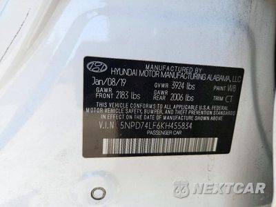 Zdjęcie 12 z 12 samochodu: 2019 HYUNDAI ELANTRA SE VIN:5NPD74LF6KH455834 - miniatura