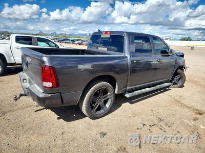Trzecie zdjęcie samochodu z tyłu: 2018 RAM 1500 SPORT VIN:1C6RR6MT4JS160366 - miniatura