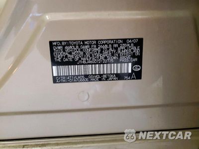 Zdjęcie 12 z 12 samochodu: 2007 LEXUS ES 350 VIN:JTHBJ46G072122775 - miniatura