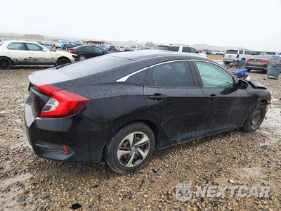 Trzecie zdjęcie samochodu z tyłu: 2019 HONDA CIVIC LX VIN:19XFC2F61KE045788 - miniatura