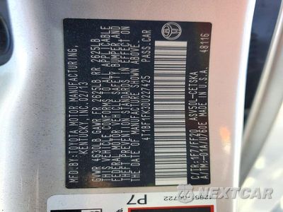 Zdjęcie 13 z 13 samochodu: 2013 TOYOTA CAMRY SE VIN:4T1BF1FK3DU227425 - miniatura