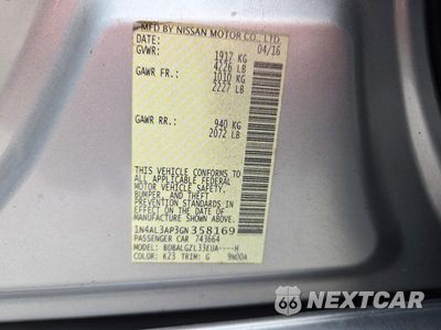 Zdjęcie 12 z 12 samochodu: 2016 NISSAN ALTIMA 2.5 S VIN:1N4AL3AP3GN358169 - miniatura