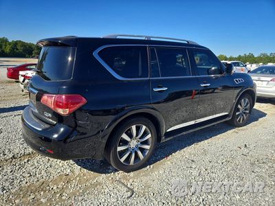 Trzecie zdjęcie samochodu z tyłu: 2012 INFINITI QX56 BASE VIN:JN8AZ2NF1C9515161 - miniatura