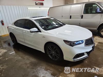 Czwarte zdjęcie samochodu z boku: 2018 ACURA TLX TECH+A VIN:19UUB3F65JA005555 - miniatura