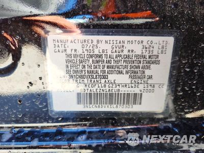Zdjęcie 13 z 13 samochodu: 2025 NISSAN VERSA S VIN:3N1CN8DVXSL870303 - miniatura
