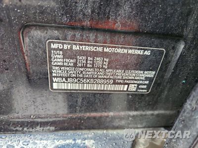 Zdjęcie 12 z 12 samochodu: 2019 BMW M550XI VIN:WBAJB9C56KB288959 - miniatura