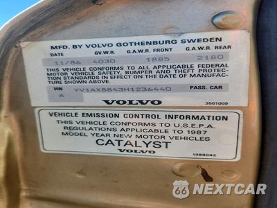 Zdjęcie 12 z 12 samochodu: 1987 VOLVO 244 DL VIN:YV1AX8843H1236440 - miniatura