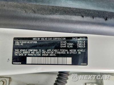Zdjęcie 12 z 12 samochodu: 2014 VOLVO S60 T5 VIN:YV1612FS1E2273109 - miniatura