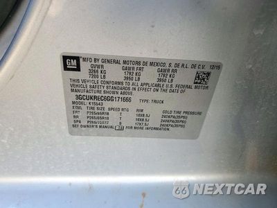 Zdjęcie 12 z 12 samochodu: 2016 CHEVROLET SILVERADO K1500 LT VIN:3GCUKREC6GG171666 - miniatura