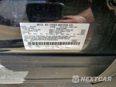 Zdjęcie 25 z 26 samochodu: 2020 FORD EXPLORER LIMITED VIN:1FMSK8FH8LGB90989 - miniatura