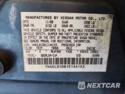 Zdjęcie 12 z 12 samochodu: 2001 NISSAN ALTIMA XE VIN:1N4DL01D81C144153 - miniatura