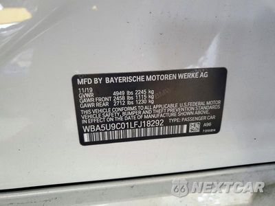 Zdjęcie 12 z 12 samochodu: 2020 BMW M340XI VIN:WBA5U9C01LFJ18292 - miniatura