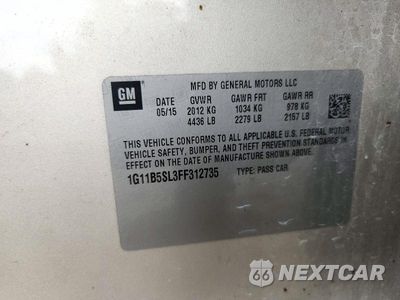 Zdjęcie 12 z 12 samochodu: 2015 CHEVROLET MALIBU LS VIN:1G11B5SL3FF312735 - miniatura