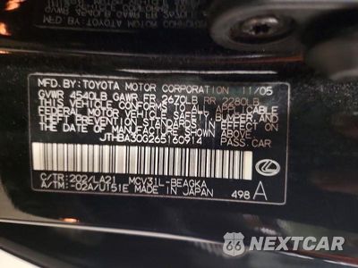 Zdjęcie 13 z 13 samochodu: 2006 LEXUS ES 330 VIN:JTHBA30G265160914 - miniatura