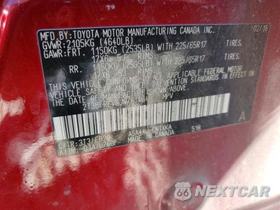 Zdjęcie 14 z 14 samochodu: 2018 TOYOTA RAV4 LE VIN:2T3BFREV6JW761404 - miniatura