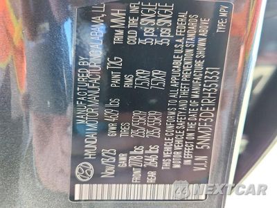 Zdjęcie 13 z 13 samochodu: 2024 HYUNDAI TUCSON SEL VIN:5NMJF3DE1RH351331 - miniatura