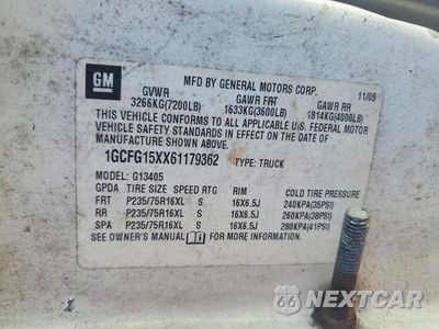 Zdjęcie 13 z 13 samochodu: 2006 CHEVROLET EXPRESS 1500 DELIVERY VAN VIN:1GCFG15XX61179362 - miniatura