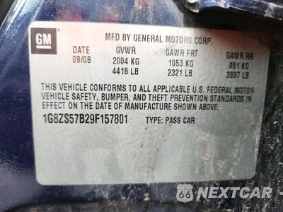 Zdjęcie 12 z 12 samochodu: 2009 SATURN AURA XE VIN:1G8ZS57B29F157801 - miniatura
