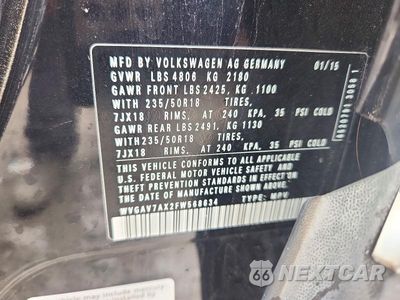 Zdjęcie 12 z 12 samochodu: 2015 VOLKSWAGEN TIGUAN S VIN:WVGAV7AX2FW568634 - miniatura
