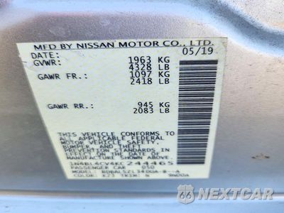 Zdjęcie 13 z 13 samochodu: 2019 NISSAN ALTIMA SR VIN:1N4BL4CV4KC244465 - miniatura