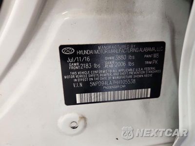 Zdjęcie 12 z 12 samochodu: 2017 HYUNDAI ELANTRA ECO VIN:5NPD94LA7HH105538 - miniatura