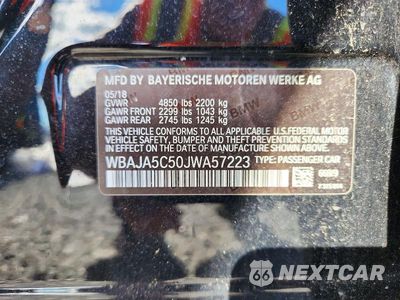 Zdjęcie 12 z 12 samochodu: 2018 BMW 530 I VIN:WBAJA5C50JWA57223 - miniatura