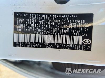 Zdjęcie 13 z 13 samochodu: 2019 TOYOTA COROLLA SE VIN:5YFBURHEXKP919126 - miniatura