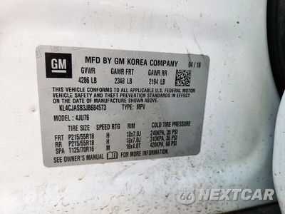 Zdjęcie 12 z 12 samochodu: 2018 BUICK ENCORE PREFERRED VIN:KL4CJASB3JB684573 - miniatura