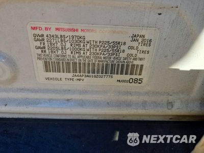 Zdjęcie 13 z 13 samochodu: 2016 MITSUBISHI OUTLANDER SPORT ES VIN:JA4AP3AU1GZ027775 - miniatura