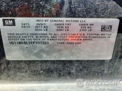 Zdjęcie 12 z 12 samochodu: 2015 CHEVROLET MALIBU LS VIN:1G11B5SL7FF297320 - miniatura