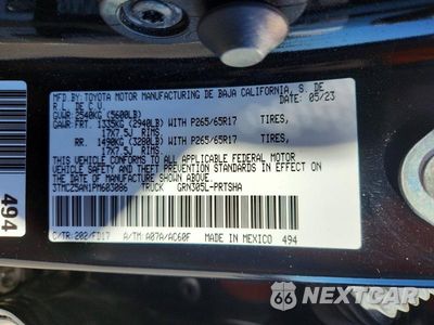 Zdjęcie 13 z 13 samochodu: 2023 TOYOTA TACOMA TRD SPORT VIN:3TMCZ5AN1PM603086 - miniatura