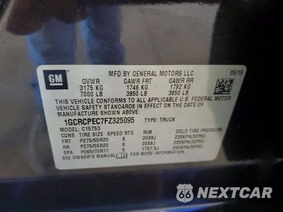 Zdjęcie 12 z 12 samochodu: 2015 CHEVROLET SILVERADO C1500 VIN:1GCRCPEC7FZ325095 - miniatura