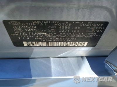 Zdjęcie 12 z 12 samochodu: 2015 HYUNDAI SONATA HYBRID LIMITED VIN:KMHEC4A47FA132094 - miniatura