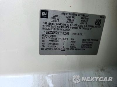 Zdjęcie 13 z 13 samochodu: 2015 CHEVROLET SUBURBAN C1500 LTZ VIN:1GNSCKKC9FR136562 - miniatura