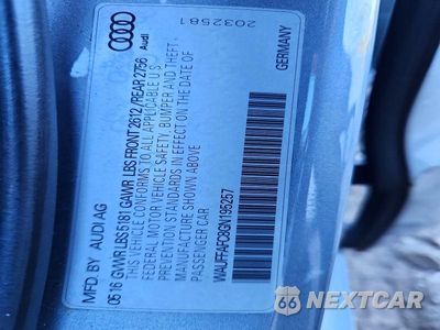Zdjęcie 13 z 13 samochodu: 2016 AUDI A6 PREMIUM VIN:WAUFFAFC8GN195257 - miniatura