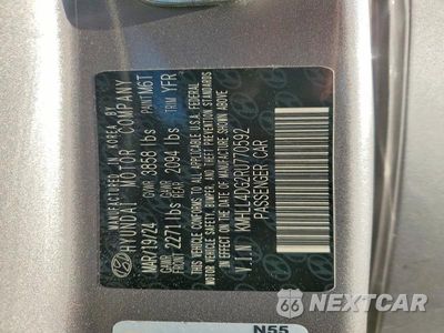Zdjęcie 12 z 12 samochodu: 2024 HYUNDAI ELANTRA SE VIN:KMHLL4DG2RU770592 - miniatura