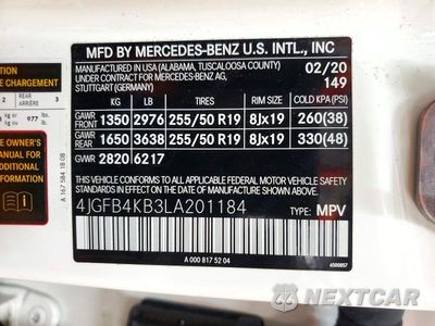 Zdjęcie 13 z 13 samochodu: 2020 MERCEDES-BENZ GLE 350 4MATIC VIN:4JGFB4KB3LA201184 - miniatura
