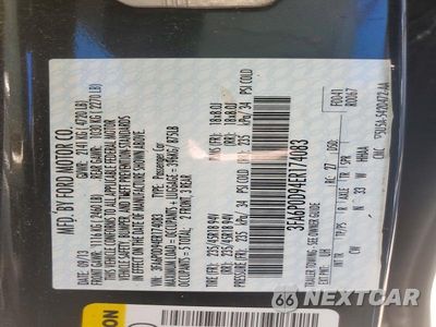 Zdjęcie 12 z 12 samochodu: 2014 FORD FUSION TITANIUM VIN:3FA6P0D94ER174083 - miniatura