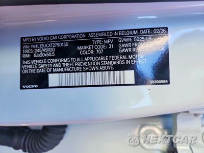 Zdjęcie 12 z 12 samochodu: 2026 VOLVO XC40 PLUS VIN:YV4L12UCXT2790150 - miniatura