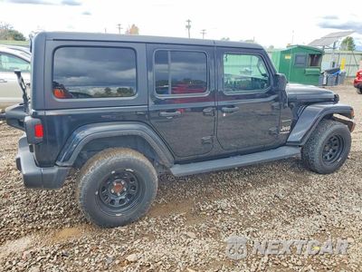 Trzecie zdjęcie samochodu z tyłu: 2021 JEEP WRANGLER UNLIMITED SAHARA VIN:1C4HJXEN4MW622021 - miniatura