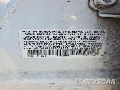 Zdjęcie 13 z 13 samochodu: 2015 ACURA ILX 20 PREMIUM VIN:19VDE1F55FE007353 - miniatura