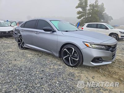Czwarte zdjęcie samochodu z boku: 2022 HONDA ACCORD SPORT VIN:1HGCV1F31NA079249 - miniatura
