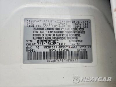 Zdjęcie 12 z 12 samochodu: 2015 NISSAN SENTRA SR VIN:3N1AB7AP2FY292612 - miniatura