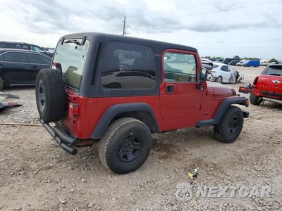 Trzecie zdjęcie samochodu z tyłu: 1998 JEEP WRANGLER / TJ SE VIN:1J4FY29P2WP767292 - miniatura