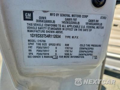 Zdjęcie 13 z 13 samochodu: 2004 CADILLAC ESCALADE LUXURY VIN:1GYEC63T54R112634 - miniatura