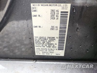 Zdjęcie 13 z 13 samochodu: 2023 NISSAN ALTIMA SV VIN:1N4BL4DVXPN326274 - miniatura