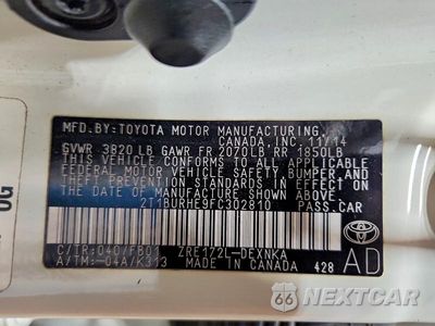 Zdjęcie 13 z 13 samochodu: 2015 TOYOTA COROLLA LE VIN:2T1BURHE9FC302810 - miniatura